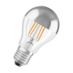 Osram Classic LED E27 Peer Filament Spiegel Zilver 4W 400lm - 827 Zeer Warm Wit | Vervangt 35W