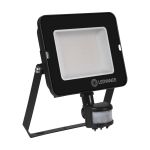 Ledvance LED Breedstraler Compact Zwart 50W 4500lm 100D - 830 Warm Wit | IP65 - Symmetrisch - Bewegings- en lichtsensor
