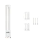Voordeelpak 10x Ledvance Dulux-L LED 8W - 830 Warm Wit | 4-Pin - Vervangt 18W