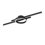 Eglo Plafondlamp Amandolo Staal Zwart 23.5W 2850lm - 827-865 Afstembaar Wit + RGB | Dimbaar