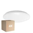 Voordeelpak 4x Noxion LED Bulkhead Corido V2 Wit 12/16/20W 2000lm 830-840-865 CCT | IP44 - Bewegings- en Lichtsensor