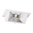 LED Downlight Wallwasher Wally Medium Wit 27W 3850lm 78x100D - 840 Koel Wit - 238x145mm