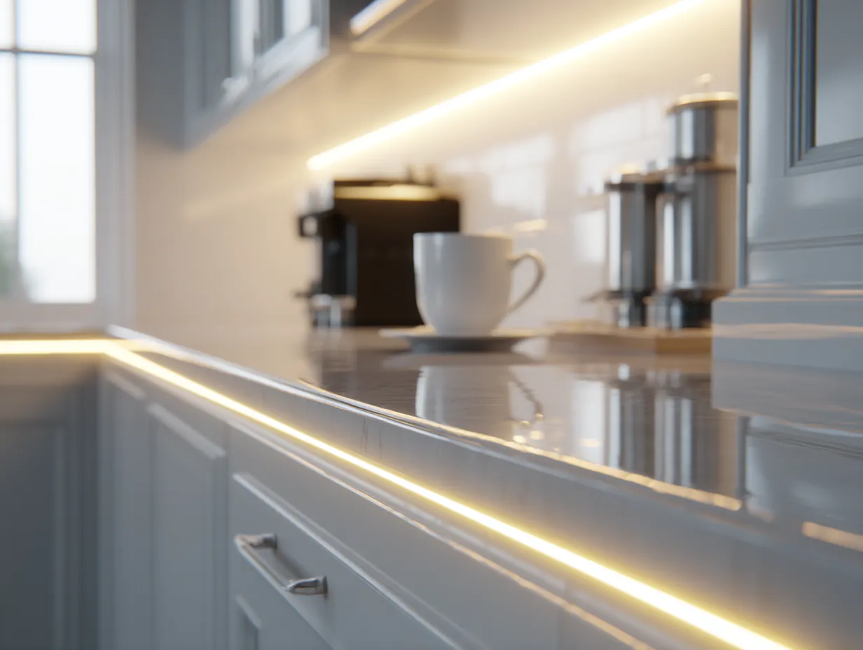LED strips in keuken